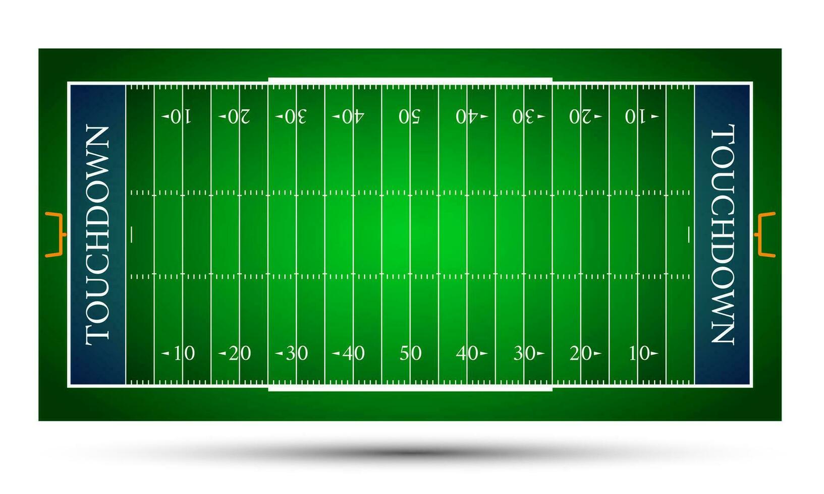 detailed illustration of an American Football fields, eps10 vector
