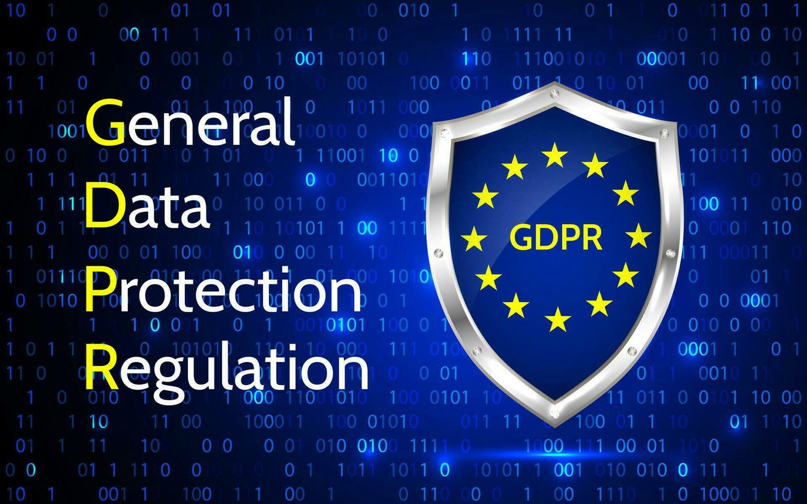 EU General Data Protection Regulation. eu gdpr vector illustration