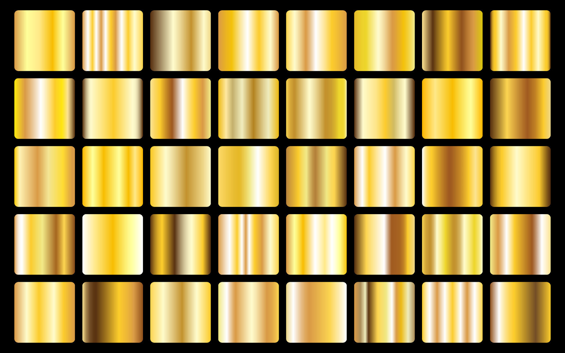Gold background texture vector icon seamless pattern. Light, realistic