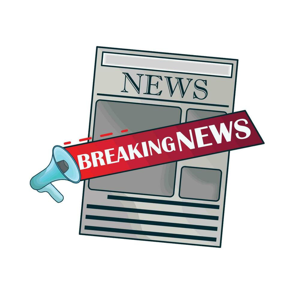 illustration of newspaper vector