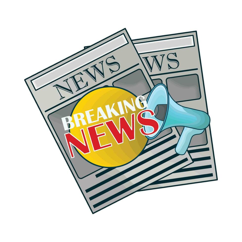 illustration of newspaper vector