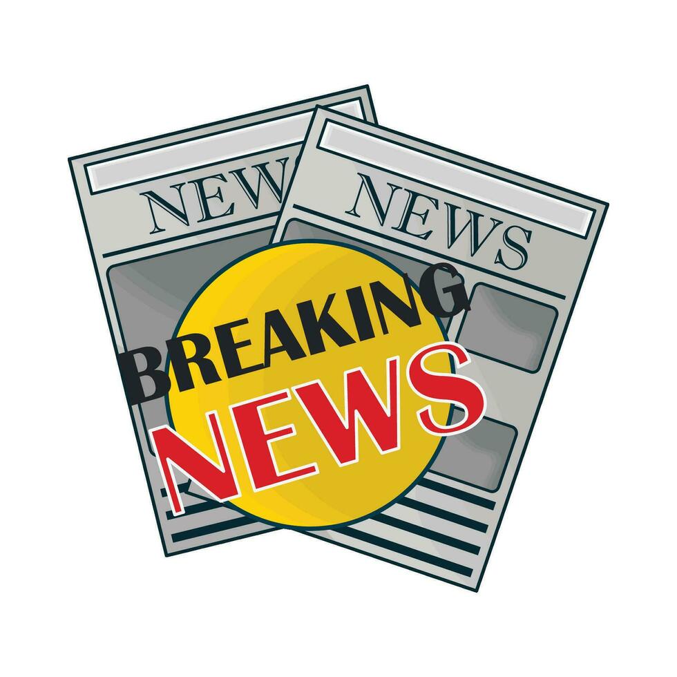 illustration of breaking news vector