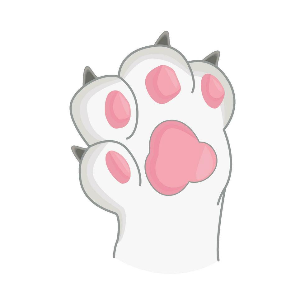 illustration of cat paw vector