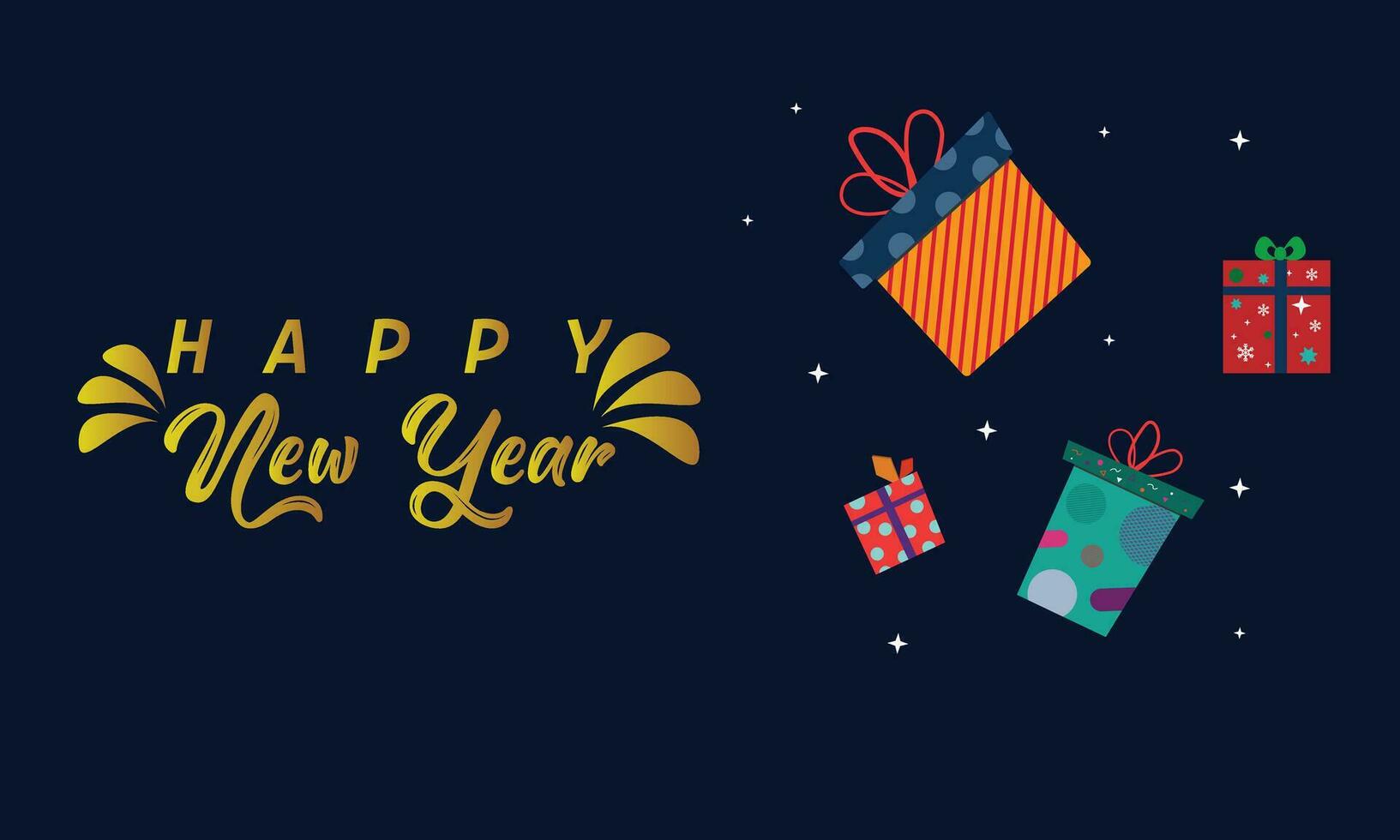New Year vector design, Happy new year background