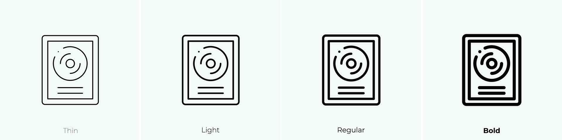 platinum icon. Thin, Light, Regular And Bold style design isolated on white background vector