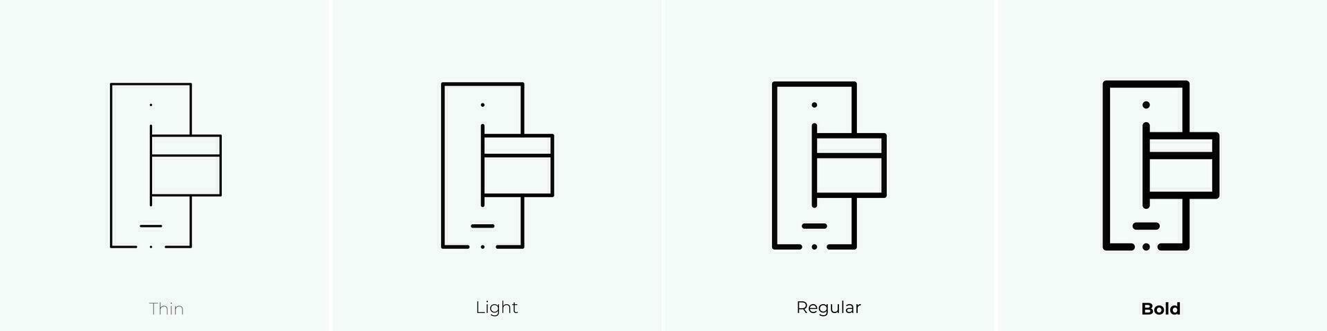 payment method icon. Thin, Light, Regular And Bold style design isolated on white background vector