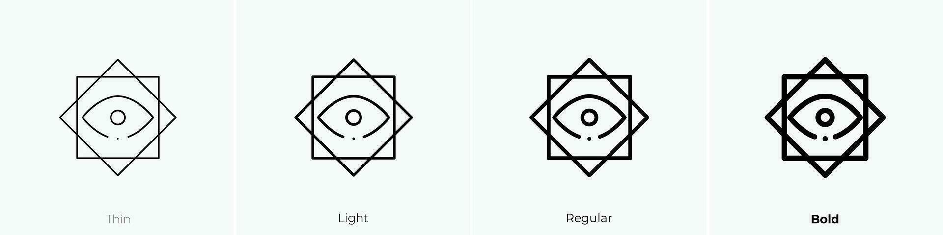 filosofía icono. delgado, luz, regular y negrita estilo diseño aislado en blanco antecedentes vector