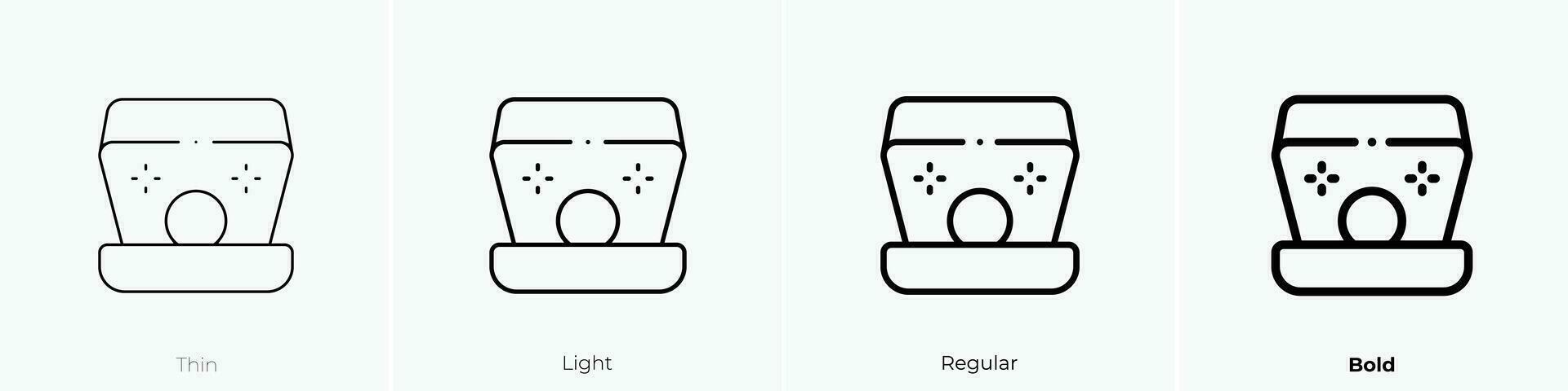 pearl icon. Thin, Light, Regular And Bold style design isolated on white background vector