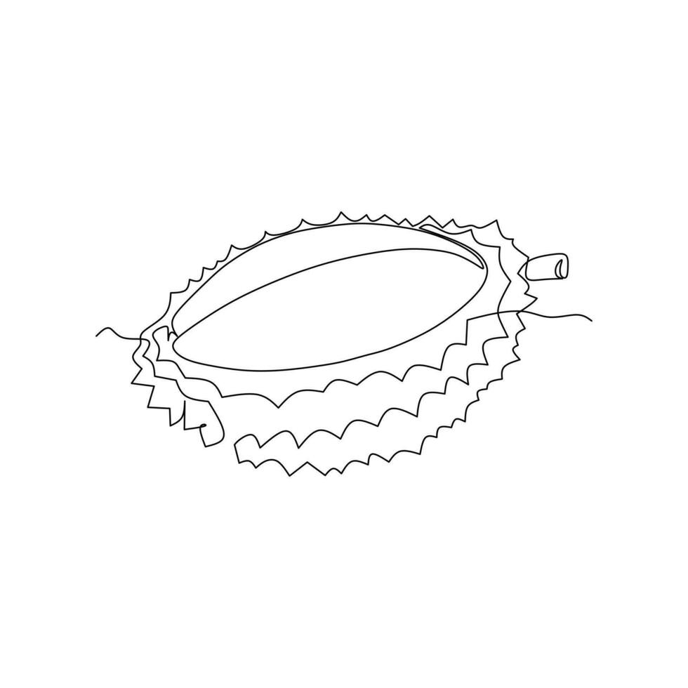 continuous line drawing of durian vector for web and apps design element