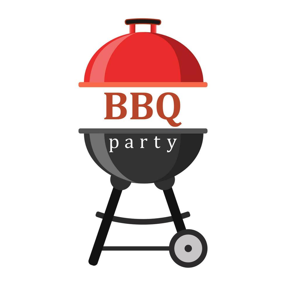 Barbecue or grill party icon vector