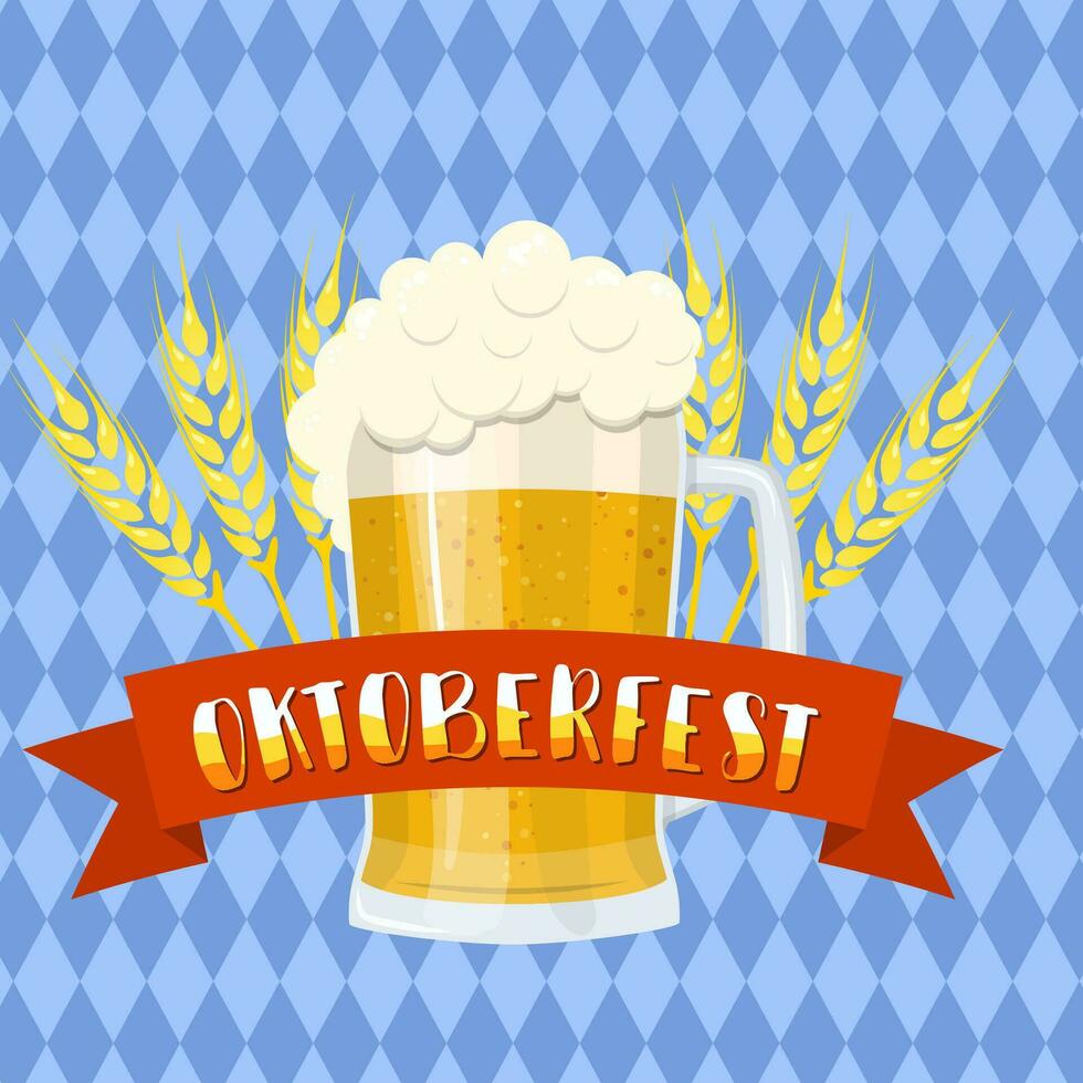 Oktoberfest beer festival vector