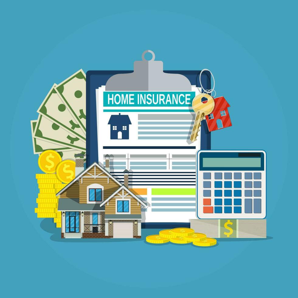 home insurance form concept vector