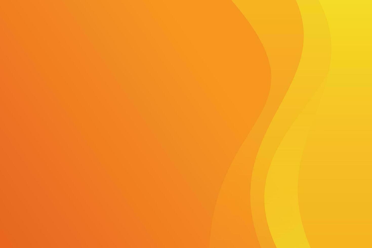 Simple Orange Wavy Background vector