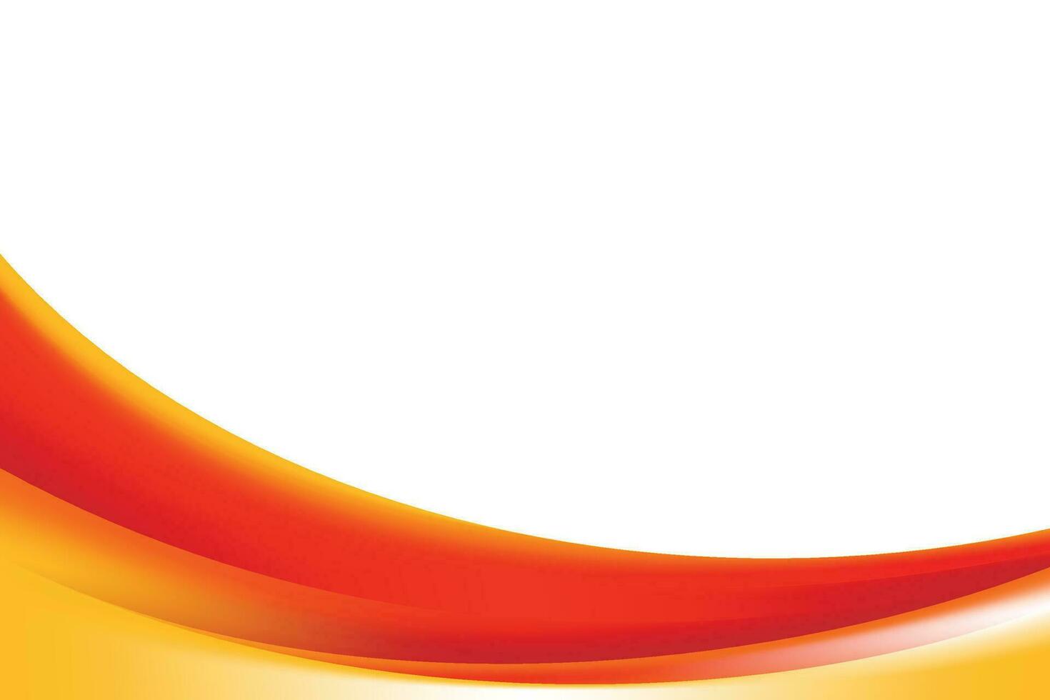 Abstract Orange Curvy Background vector