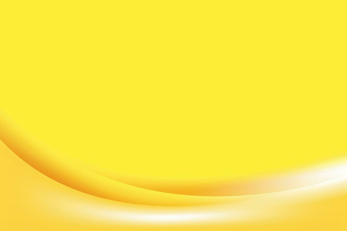 Abstract Yellow Curvy Background vector