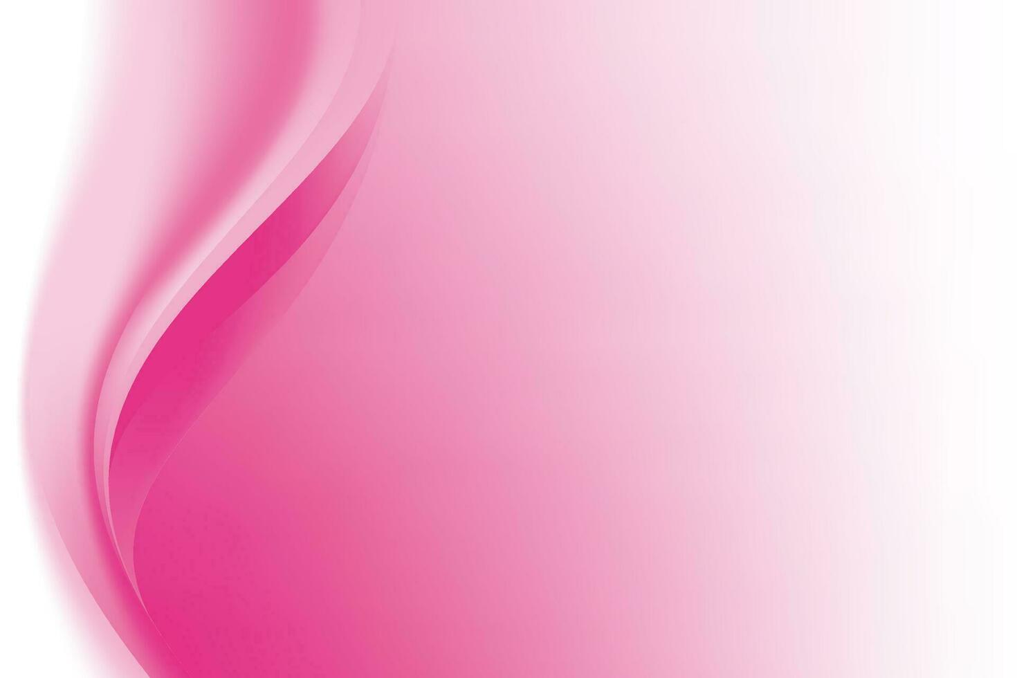 Abstract Smooth Pink White Wavy Background vector