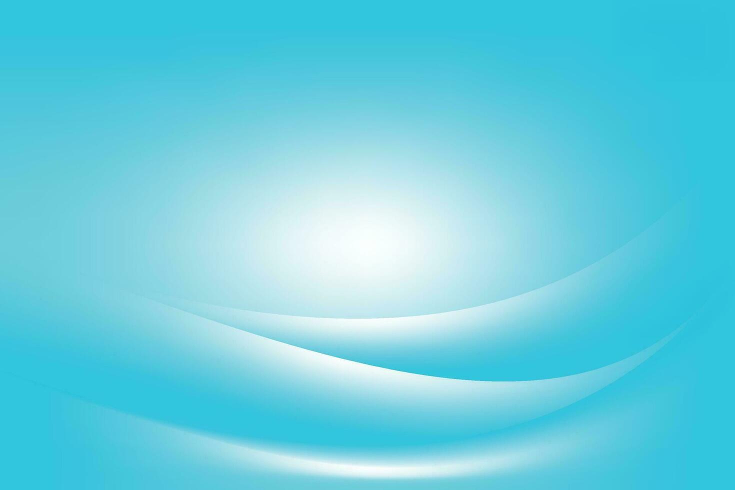 Abstract Smooth Blue Wavy Background vector