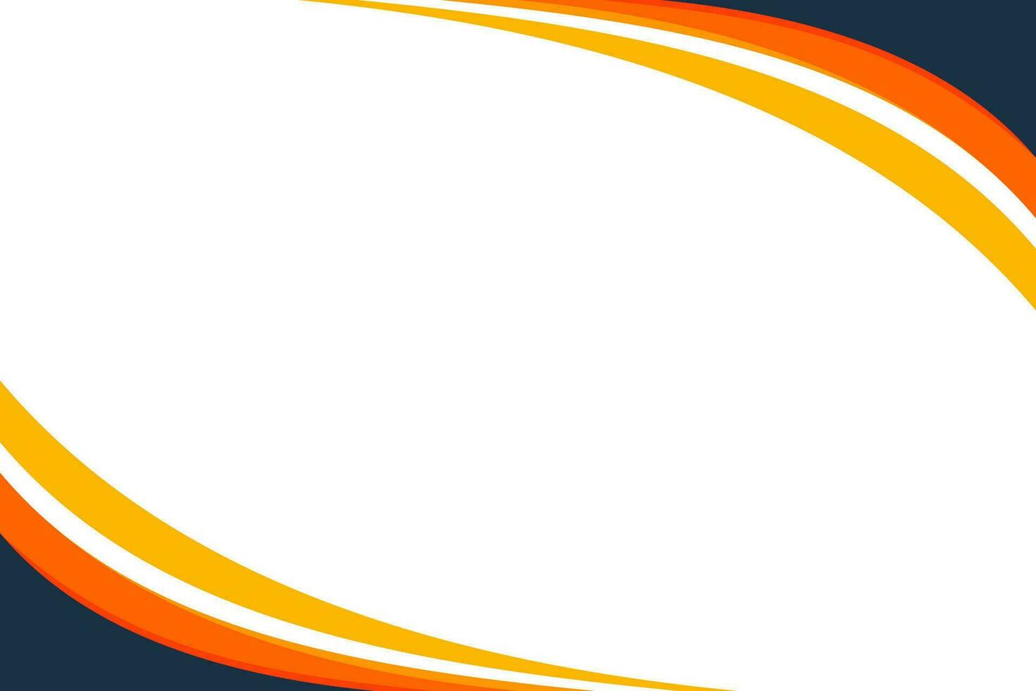 Orange Curve Background vector