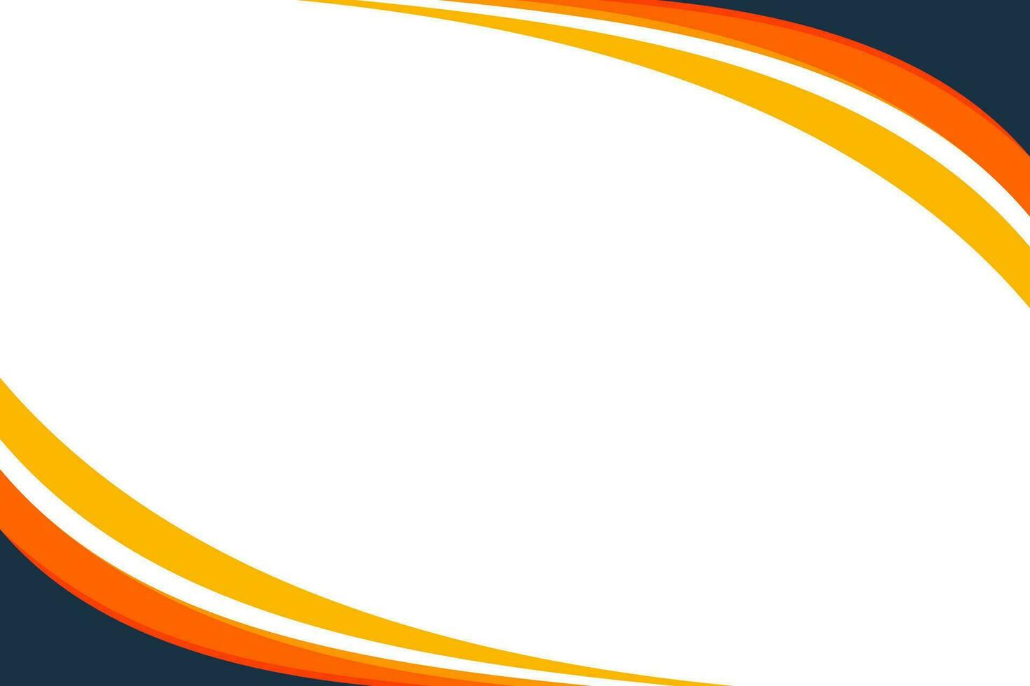 Orange Curve Background vector