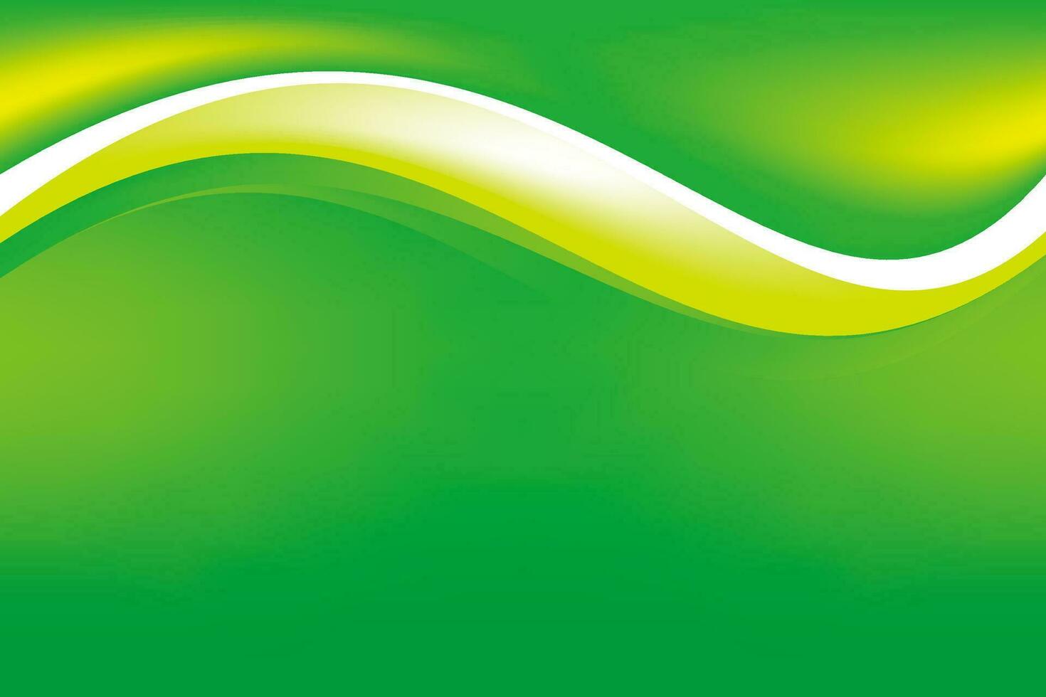 Abstract Natural Green Wavy Background vector