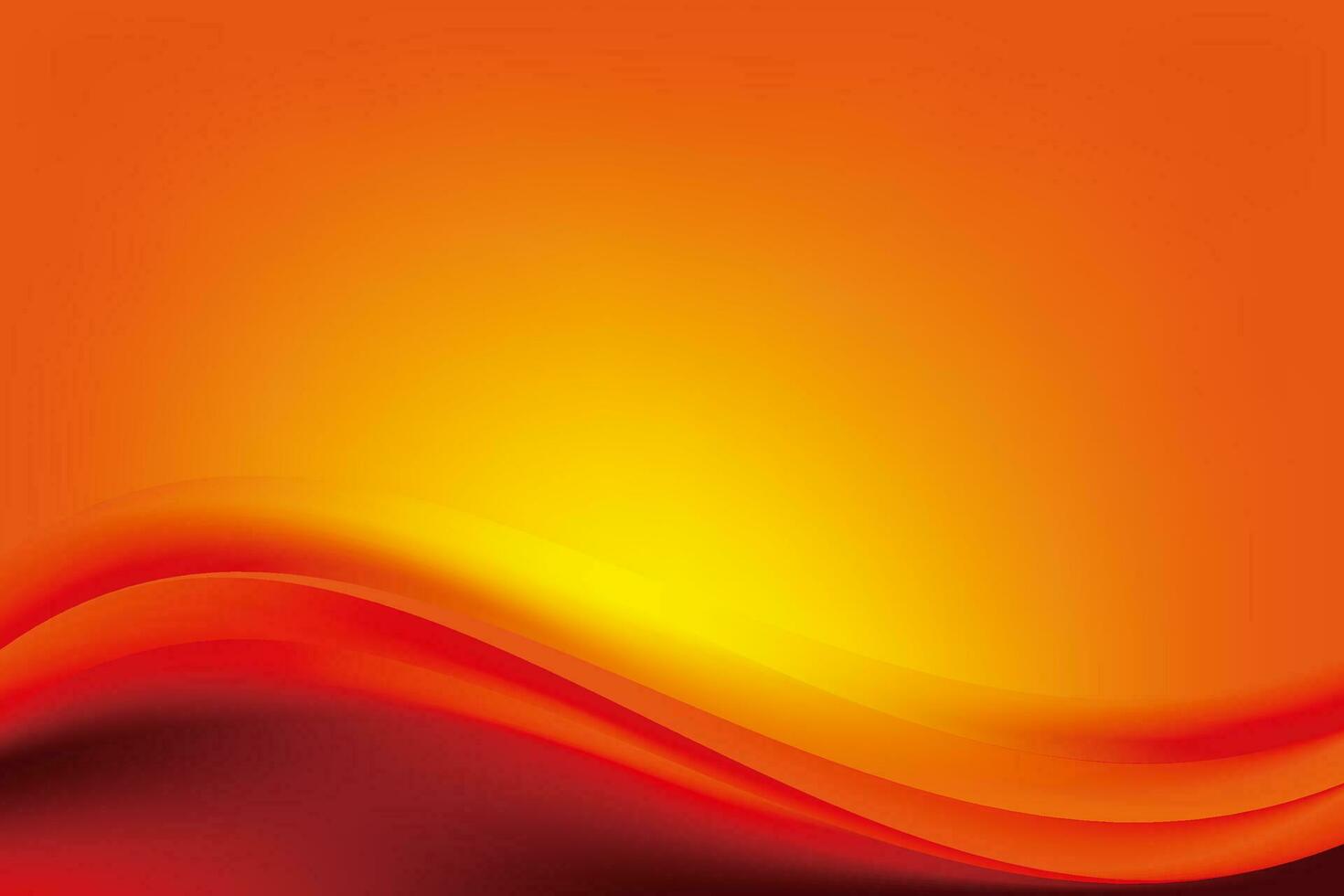 Abstract Smooth Red Orange Wavy Background vector