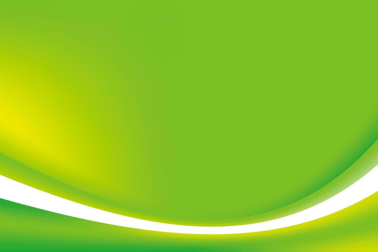 Abstract Natural Green White Curvy Background vector