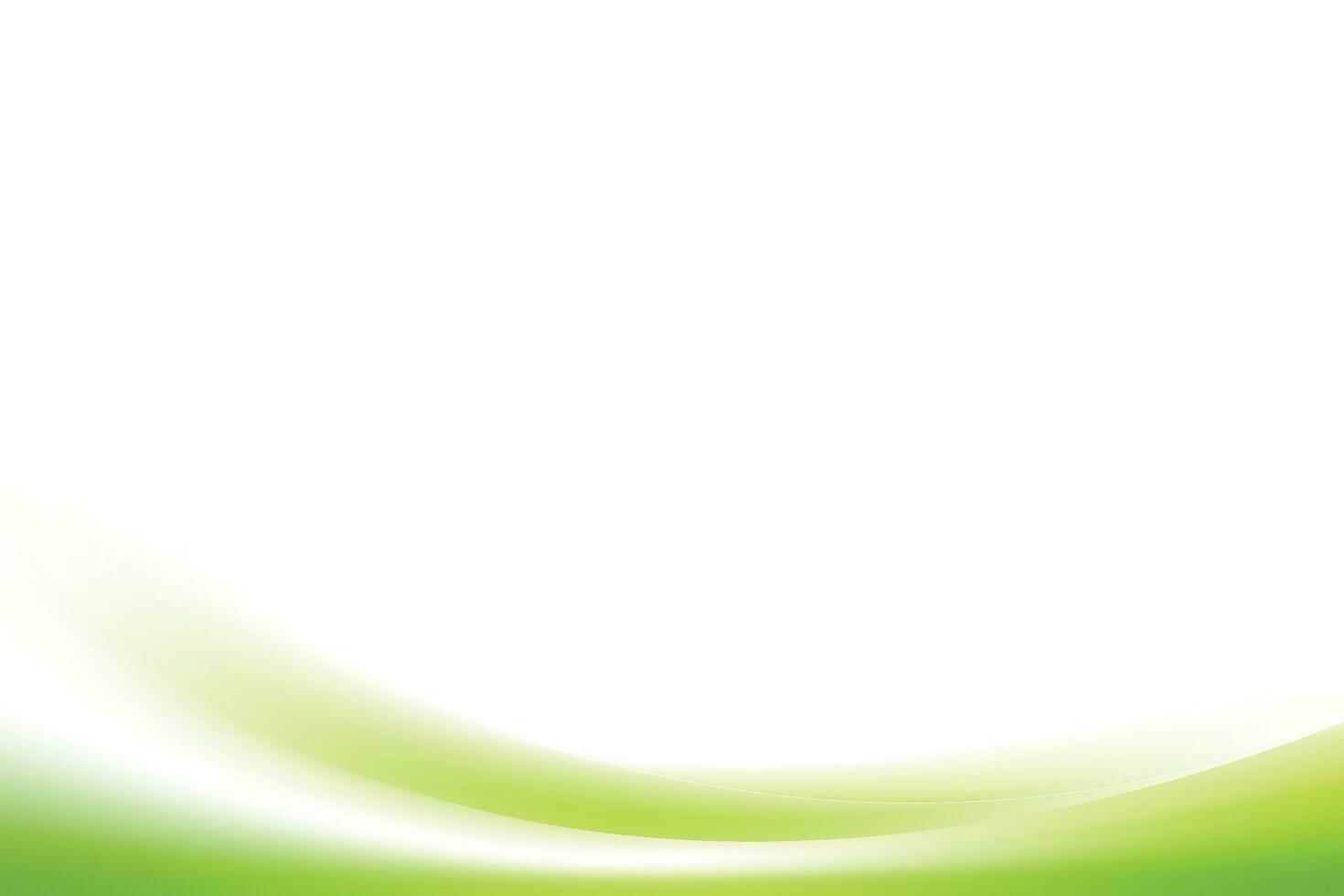 Abstract Smooth Fresh Green White Background vector