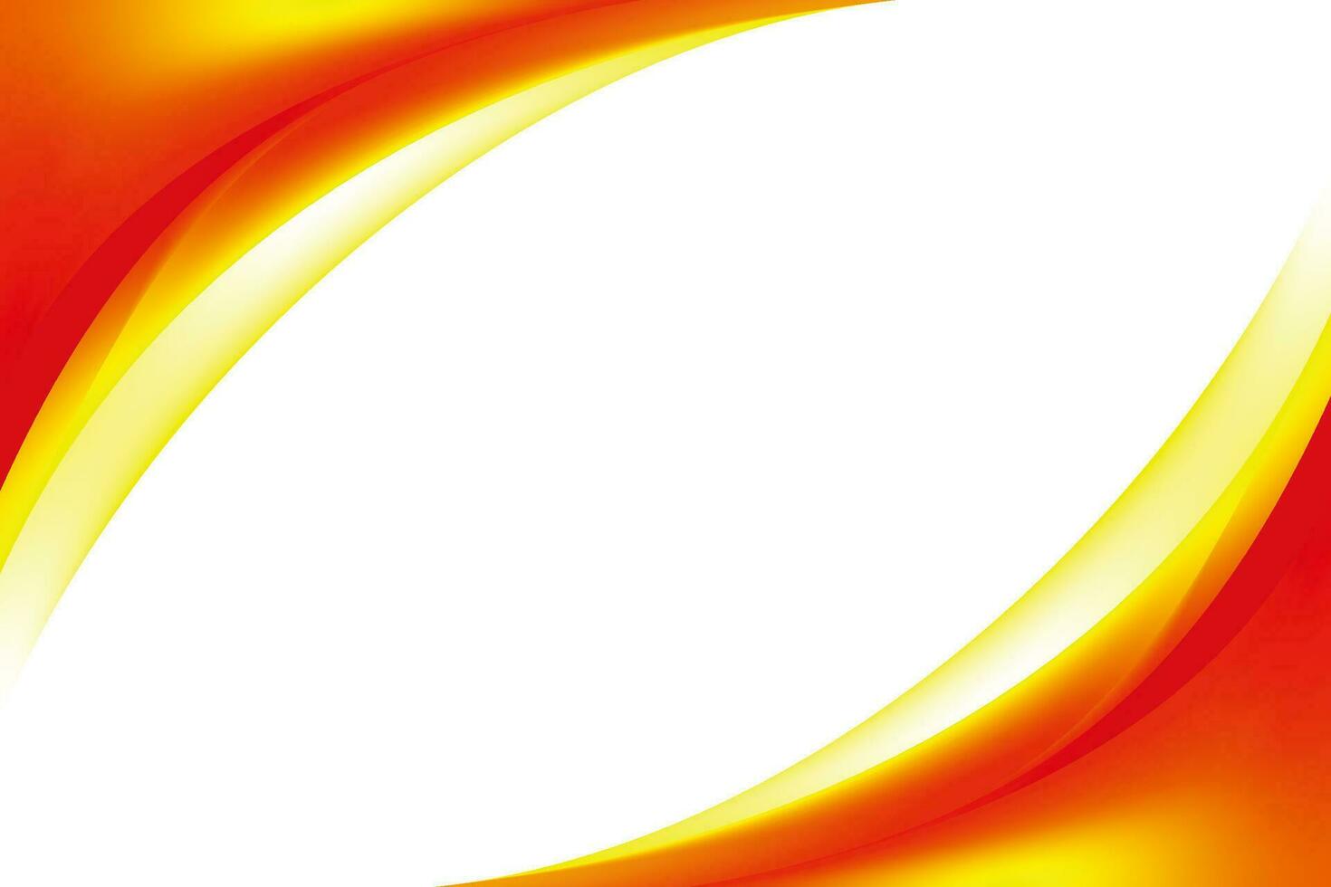 Abstract Orange Yellow Curvy Corner Background vector
