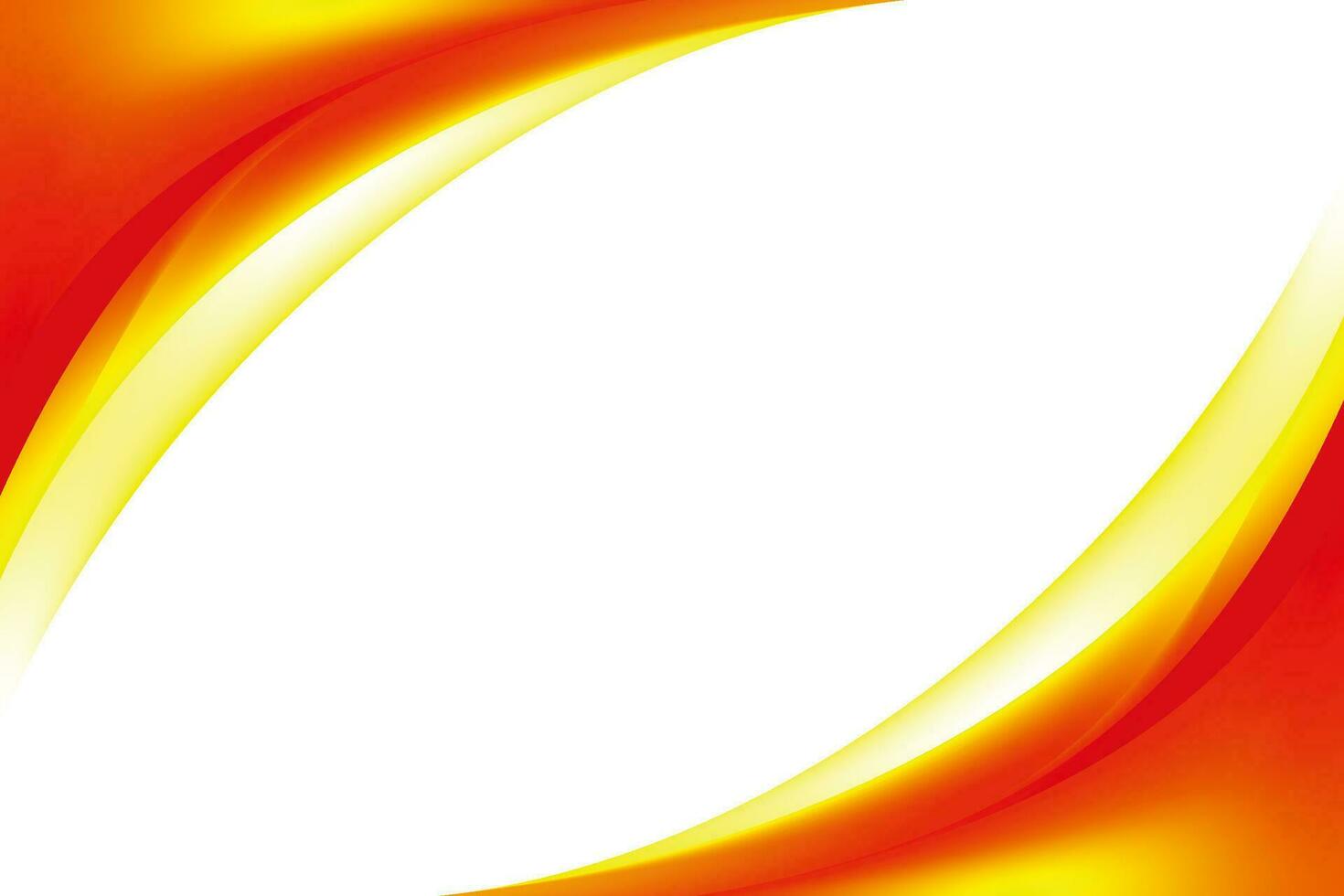 Abstract Orange Yellow Curvy Corner Background vector