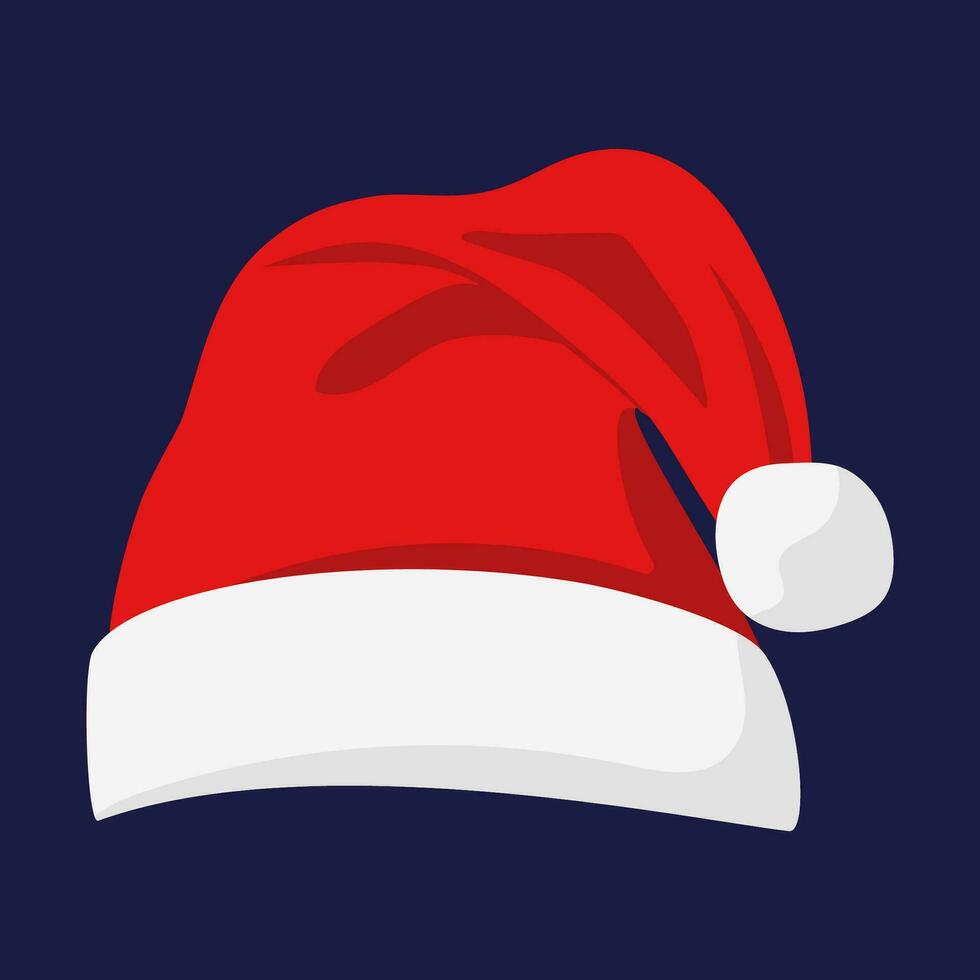 Santa Claus red hat vector