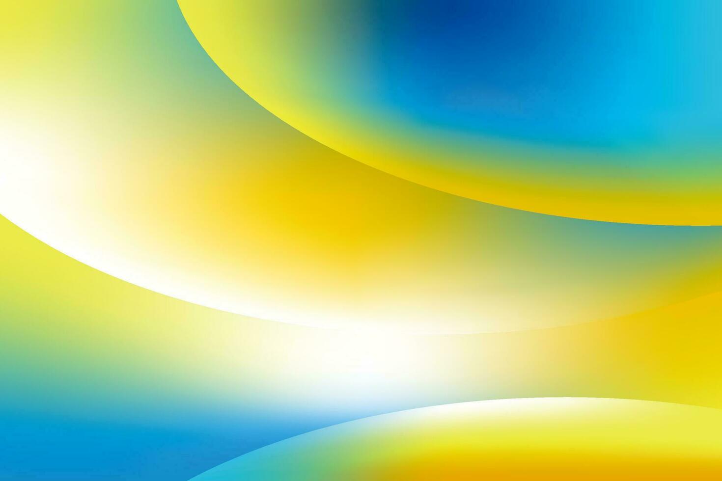 Abstract Smooth Blue and Yellow Background vector