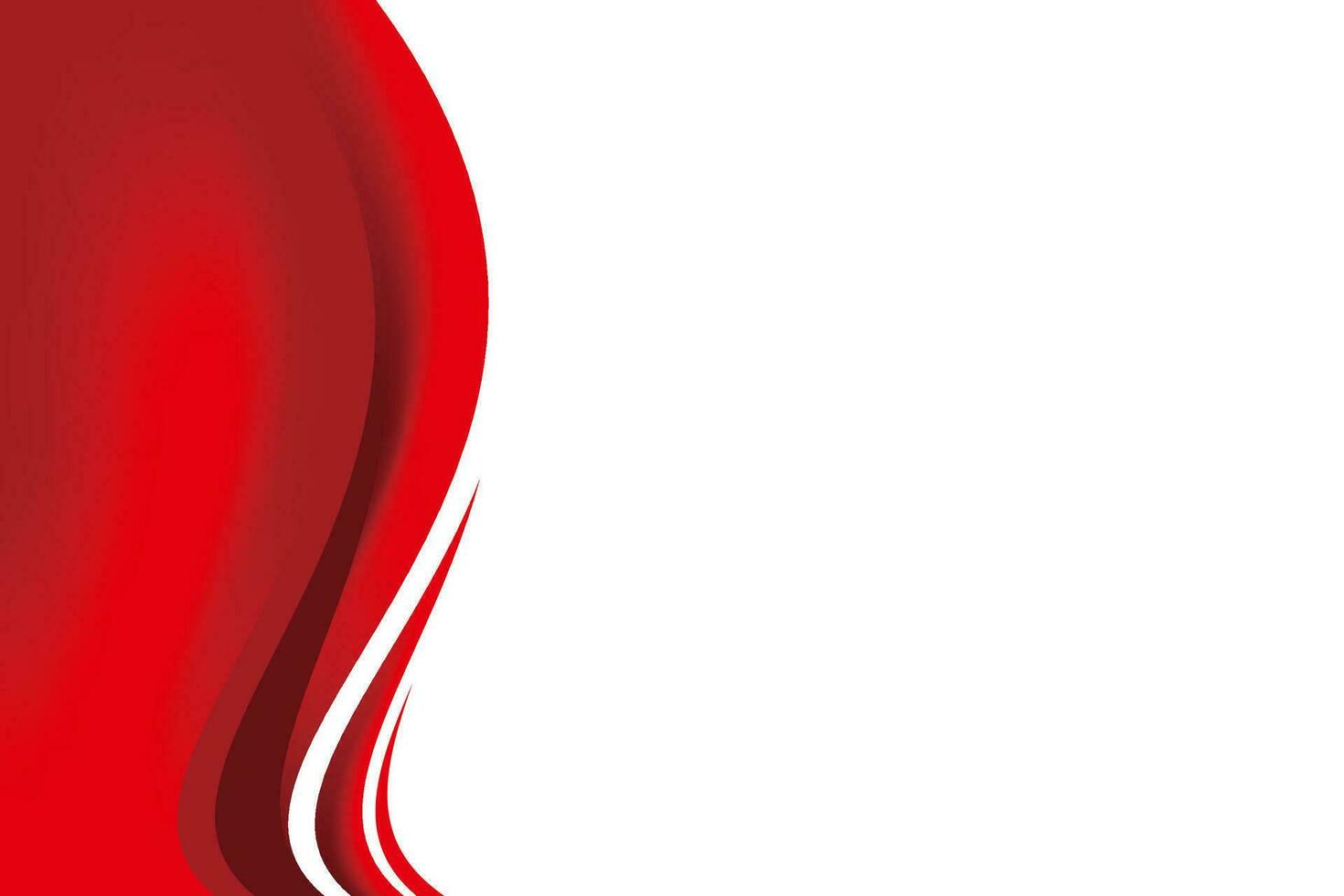 Smooth Red Wavy Background vector