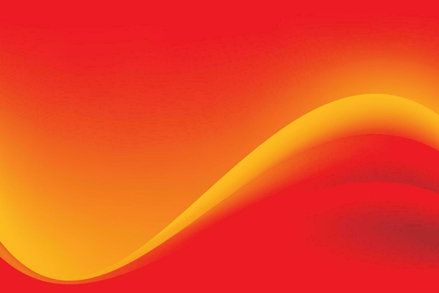 Red Orange Yellow Wavy Background vector