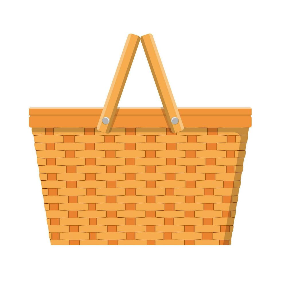 picnic cesta aislado icono vector