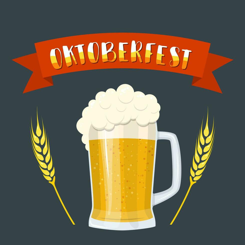 festival de la cerveza oktoberfest vector