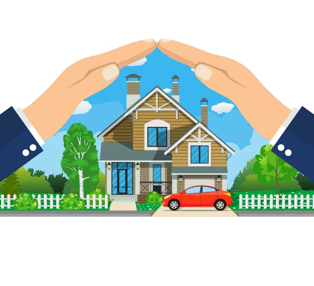 Home insurance concept. vector