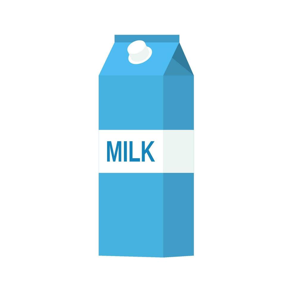 paper packet with milk vector