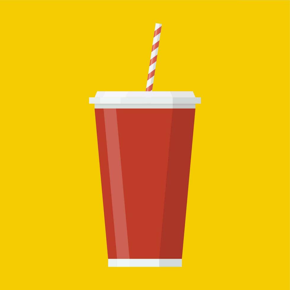 soda papel taza icono. vector