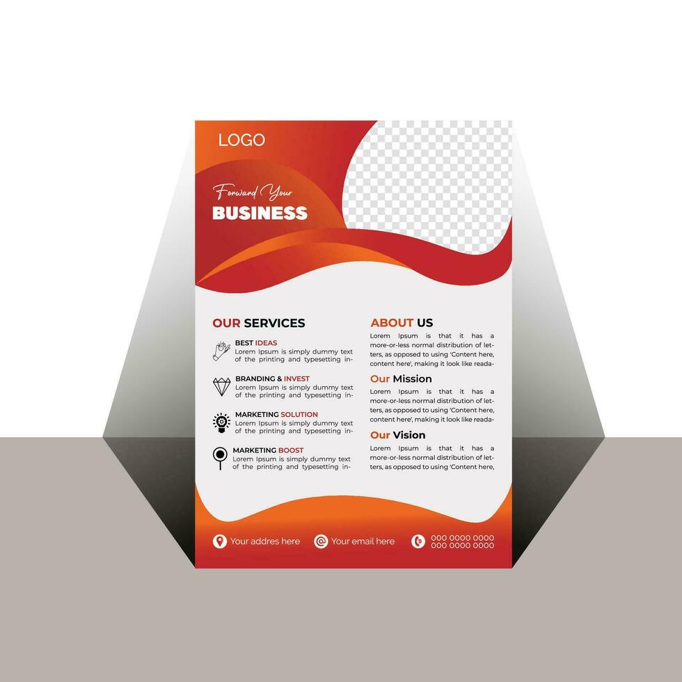 Free vector business flyer poster design