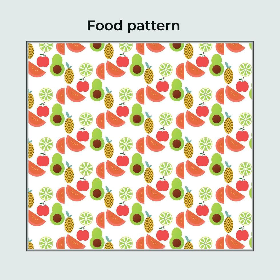 Pattern with icons of vegetables vector