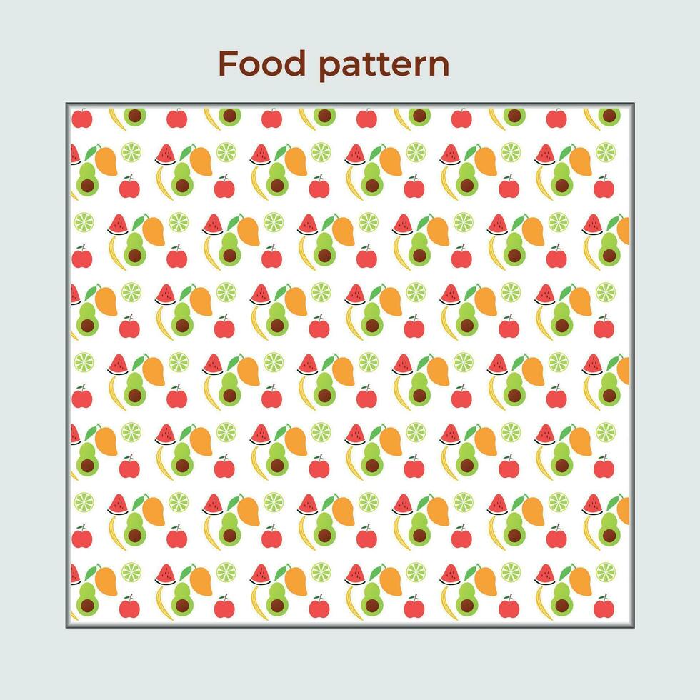 Free vector elegant food pattern design