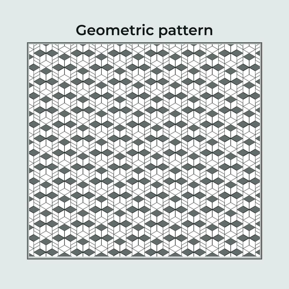 Pattern simple geometric background with elegant motifs vector