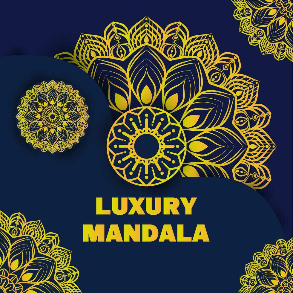 Beautiful luxury mandala background vector