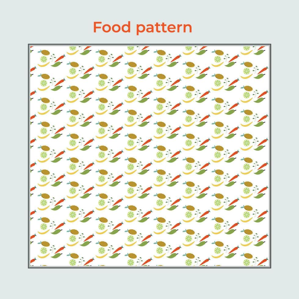 modelo con íconos de vegetales vector