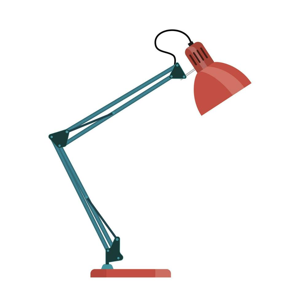 Office lamp flat icon vector