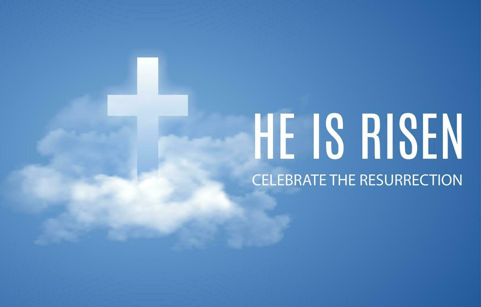 He is risen. vector