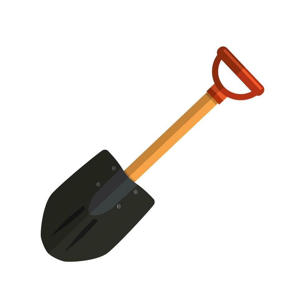 Camp shovel icon vector