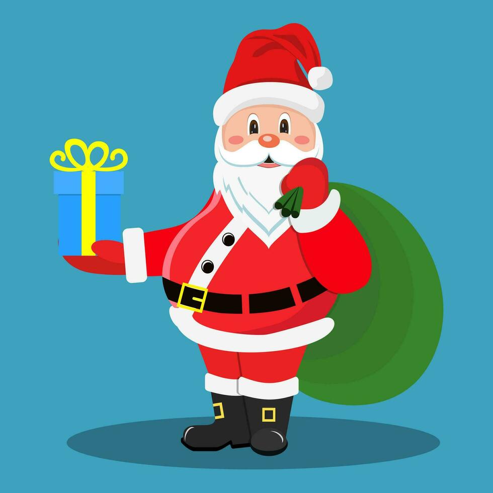 dibujos animados de santa claus vector