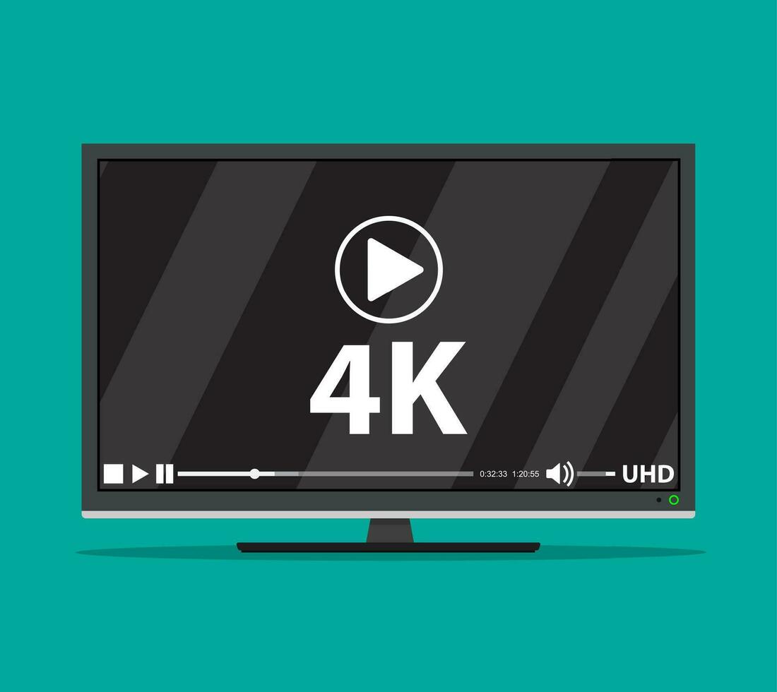 Modern flat screen tv vector
