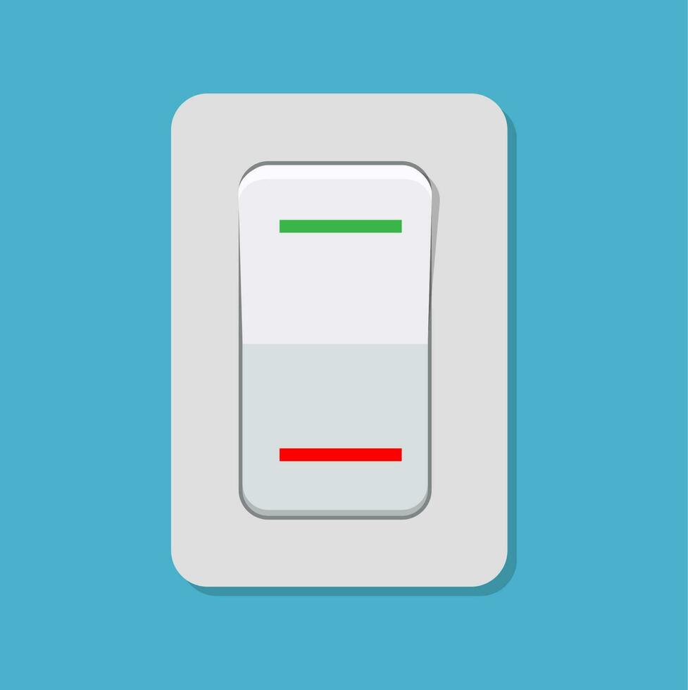 Toggle switch. Electric control concept. vector